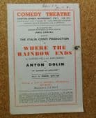 The Cocktail Party theatre programme vintage 1950s T S Eliot play Irene Worth